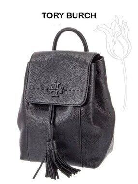 Tory Burch Thea Leather Pebbled Backpack NWOT